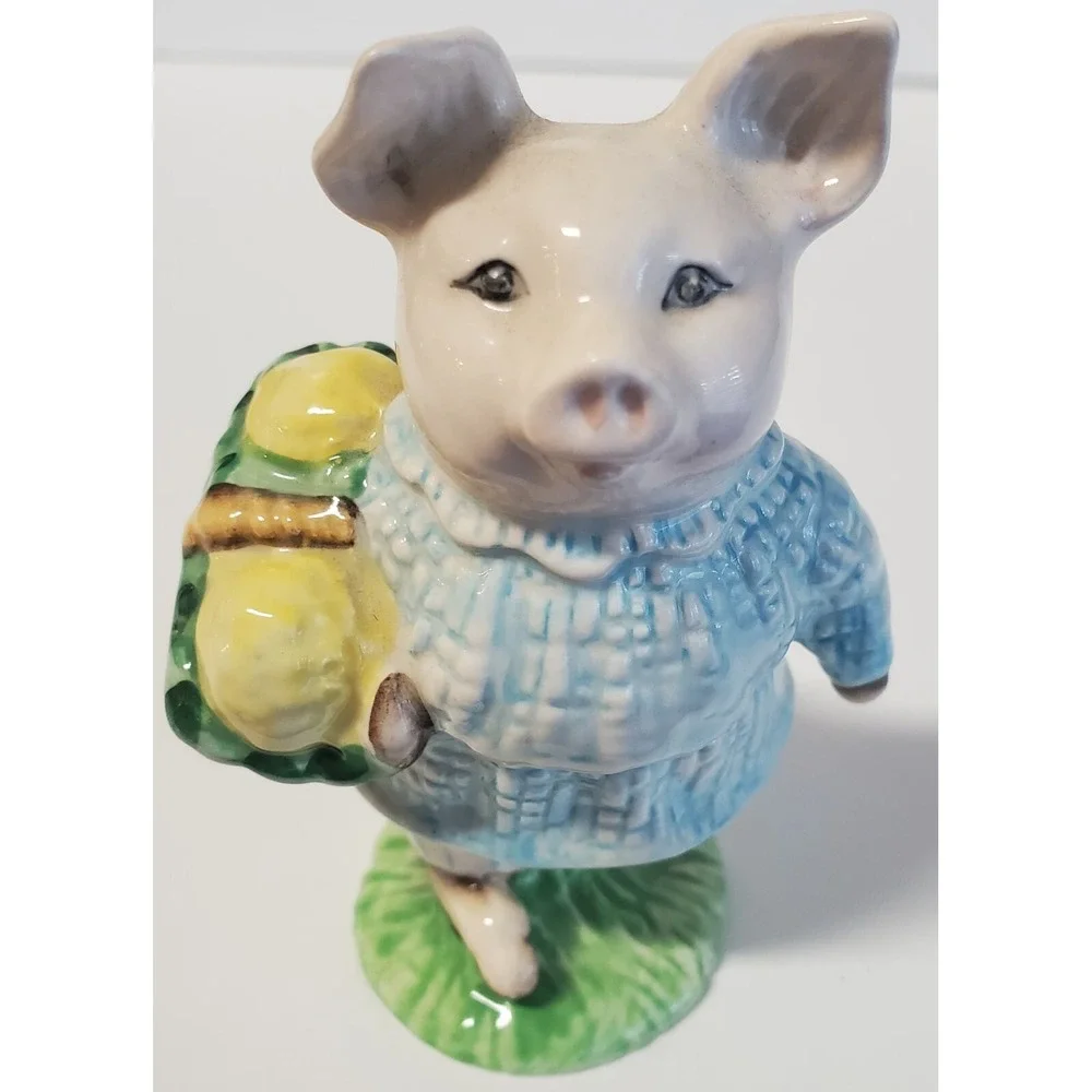 Vintage Beatrix Potter Little Pig Robinson 1989 Royal Albert England Figurine